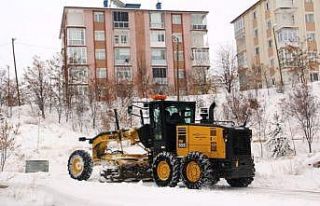 Bayburt’ta kar mesaisi