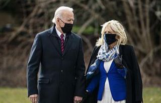 Biden ve First Lady Jill Biden kış fırtınasının...