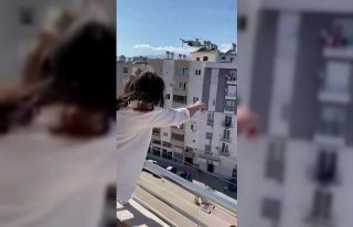 Bin 400 kilometre uzaktaki asker eşinden drone ile...