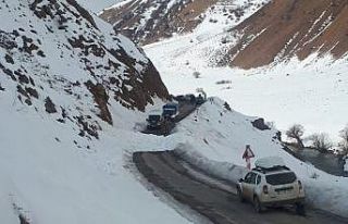 Bingöl’de çığ düştü, yol kısa süreli kapandı