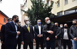 Bursa’da yanan çarşıdaki yaraları Büyükşehir...