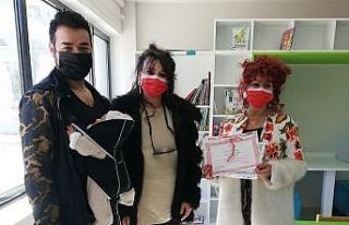 Çanakkale’de 18 günlük Harika bebek kütüphaneye...