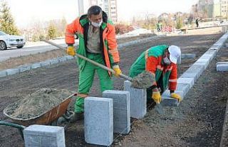 Çankaya Belediyesi’nden kaldırım çalışması