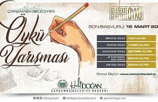 Çarşamba Belediyesi öykü yarışması başvuruları...