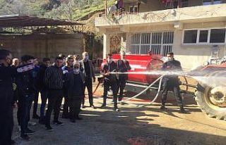 Çaylı ve Hasköy Mahallesi’nde yangın söndürme...