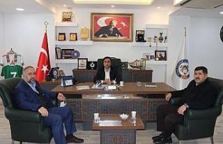 Cizre Müftüsü Baran, TSO Başkanı Sevinç ile...