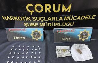 Çorum polisinden uyuşturucu operasyonu