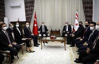 Cumhurbaşkanı Yardımcısı Oktay, KKTC Meclis Başkanı...