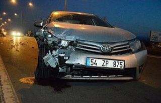 D010 karayolunda iki otomobil çarpıştı: 2 yaralı