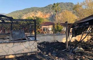 Dalyan’da pansiyonda yangın