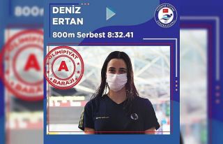 Deniz Ertan, 800 metre serbestte olimpiyat A barajını...