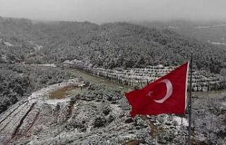 Denizli’de beyaz örtü görsel şölen oluşturdu