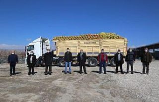 Develi’de ihtiyaç sahiplerine patates dağıtımına...