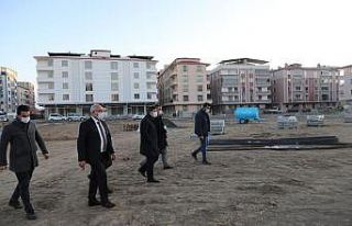 Dilucu şehitleri anıt parkında çalışmalar devam...