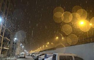 Diyarbakır’da aniden bastıran lapa lapa kar görsel...