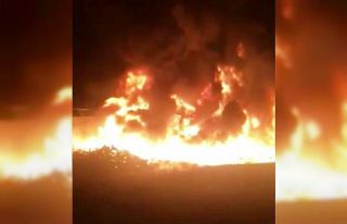 Diyarbakır’da tarlada yanan hortumlar paniğe neden...