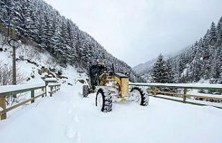 Doğu Karadeniz’de 76 köy yolu kardan ulaşıma...