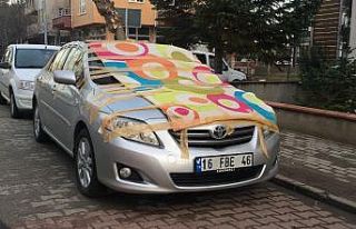 Doludan korumak için araçlarını battaniyelere...