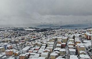 (Drone) İstanbul’un kar manzarası havadan görüntülendi