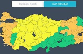 Düzce için şiddetli rüzgar uyarısı