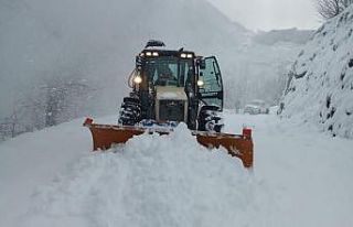 Ekipler aralıksız çalıştı kapalı 9 köy yolu...