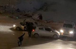 Elazığ’da kar yağışı etkili oldu, rampada...