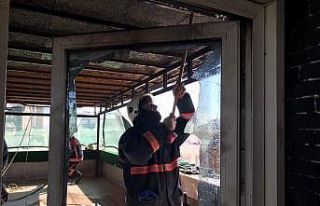 Elazığ’da teras yangını