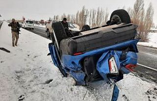 Eleşkirt’te trafik kazası, 1 yaralı