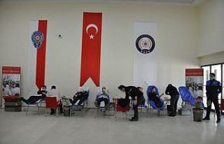 Emniyet Müdürlüğünde kan bağışı kampanyası