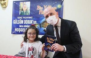 Engel tanımayan minik yazar, öykü kitabı yazdı