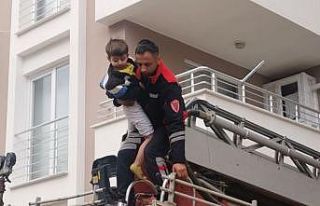 Erbaa’da apartman deposunda yangın
