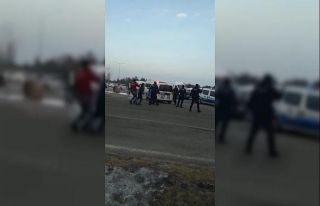 Erzurum’da minibüs şoförlerinin taşlı sopalı...