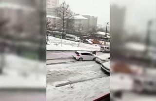 Esenyurt’ta kayan aracını durdurmak için direksiyondan...