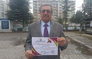 Eskişehirli şair yazar Ahmet Urfalı’ya Azerbaycan’dan...