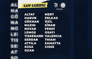 Fenerbahçe’de Trabzonspor maçının kamp kadrosu...