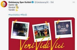 Galatasaray: "Geldik! Gördük! Yendik!