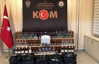 Gaziantep’te kaçak içki operasyonu