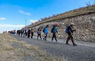 Genç dağcılar Ali Dağı’nda yürüyüşe çıktı