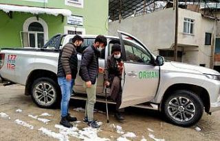 Giresun’da kar nedeniyle kapanan köy yollarının...
