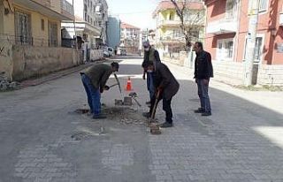 Gölbaşı Belediyesinden yol çalışması