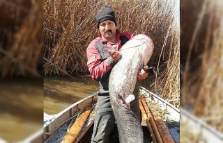 Gölhisar gölünde 35 kg’lık yayın balığı...