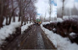 Güroymak’ta şebeke suları dondu