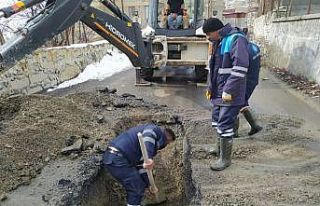 Hakkari’de su arızası çalışması