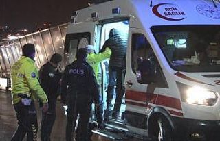 Haliç Köprüsü’nde kontrolden çıkan motosikletli...