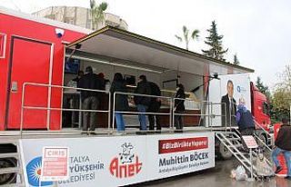 Halk Et Satış Tırından bir ayda 14 bin 396 kg...