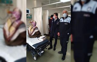 Hasta kadının imdadına Aziziye zabıtası yetişti