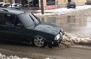 Hiç böyle kar küreme aracı görmediniz