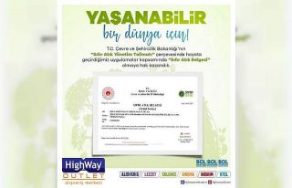 Highway AVM ’Sıfır Atık Belgesi’’ almaya...