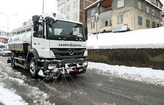 İlkadım’da karla mücadele