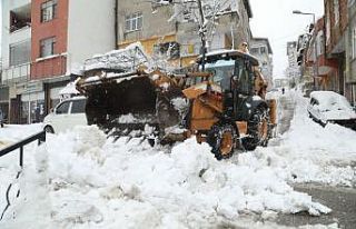 İlkadım’da yoğun kar mesaisi